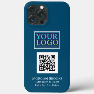 Ihr Logo/Art/Foto, QR-Code, Name/Info Ocean Blue Case-Mate iPhone Hülle