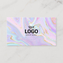 Ihr Logo auf der Visitenkarte aus flüssigem Marmor