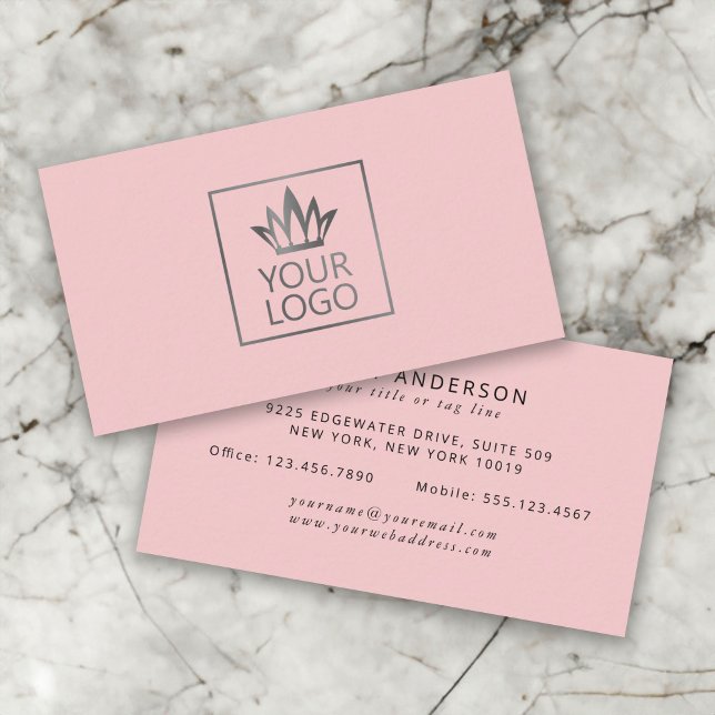 Ihr Logo auf jedem Farbhintergrund Visitenkarte (Von Creator hochgeladen)