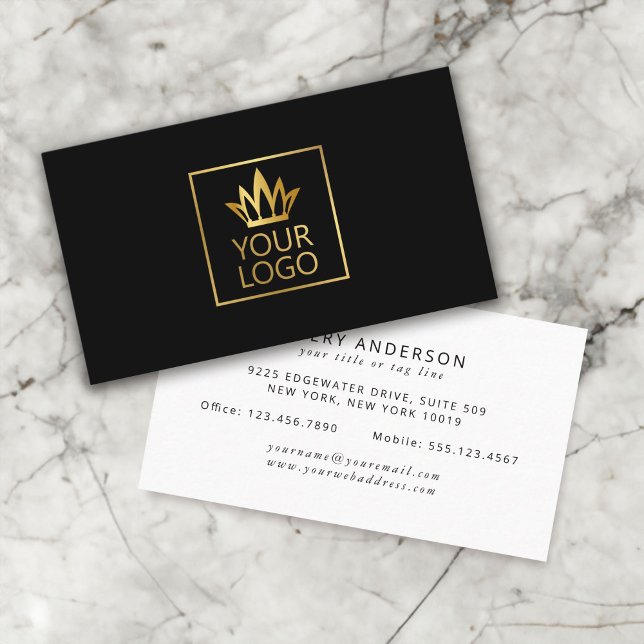 Ihr Logo auf jedem Farbhintergrund Visitenkarte (Von Creator hochgeladen)