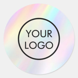 Ihr Logo auf pastellfarbenem klassischem Rundaufkl Runder Aufkleber