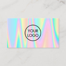 Ihr Logo auf pastellfarbener simulierter Iriabenz