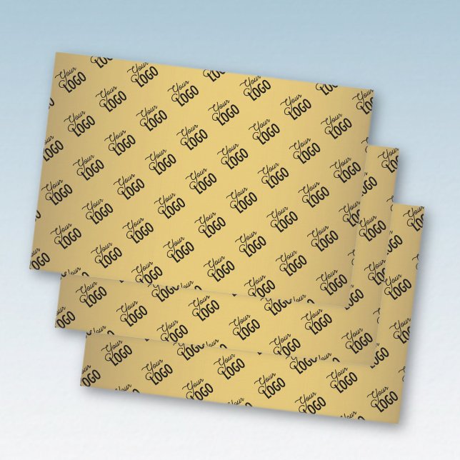 Ihr Logo (automatisch) gepackt 45 | Imitate Gold Geschenkpapier Set (Von Creator hochgeladen)