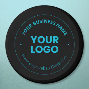 Ihr Logo Bearbeitbarer Firmenname & Website Magnet