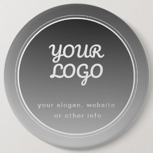 Ihr Logo & bearbeitbarer Text Dunkelgrauer Gradi Button