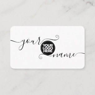 Ihr Logo benutzerdefiniert, elegant und einfach Visitenkarte