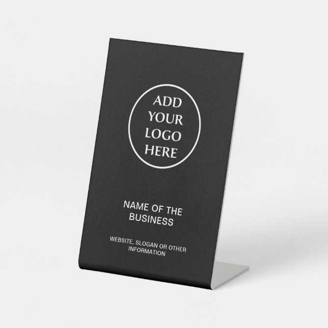 Ihr Logo Beruflich Business Company Sockelschild (Vorderseite)