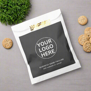 Ihr Logo Berufliche Werbeaktion Grau Geschenktütchen