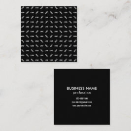 Ihr Logo/Bild | Einzigartiges modernes geometrisch Quadratische Visitenkarte