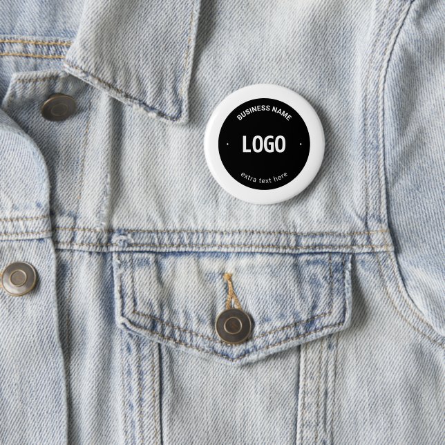 Ihr Logo, Bild oder Design und bearbeitbarer Text Button (Beispiel)