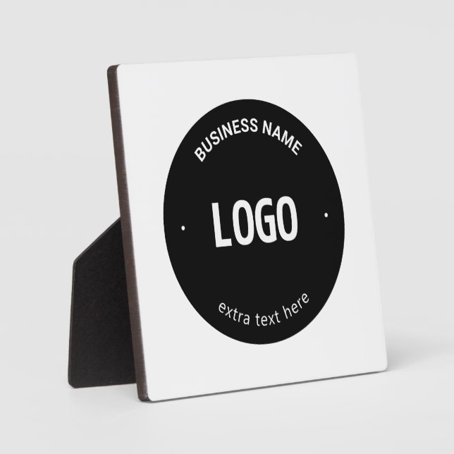 Ihr Logo, Bild oder Design und bearbeitbarer Text Fotoplatte (Vorderseite)