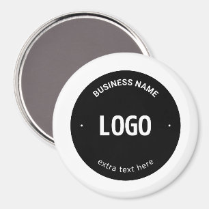 Ihr Logo, Bild oder Design und bearbeitbarer Text Magnet
