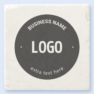 Ihr Logo, Bild oder Design und bearbeitbarer Text Steinuntersetzer