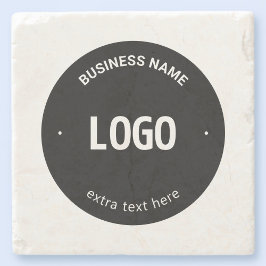 Ihr Logo, Bild oder Design und Ihr bearbeiteter Te Steinuntersetzer