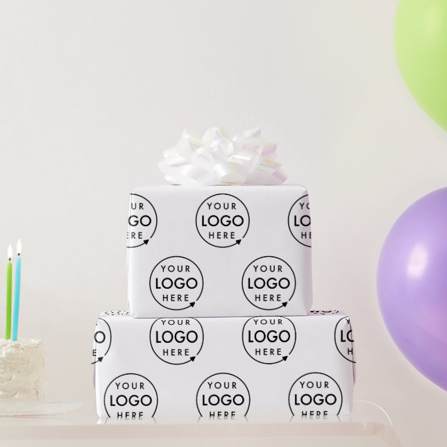 Ihr Logo | Business Corporate Modernes Unternehmen Geschenkpapier (Partygeschenke)