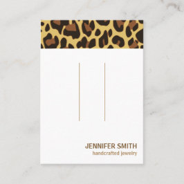 Ihr Logo-Classic-Leopard-Hair-Clip-Inhaber Visitenkarte