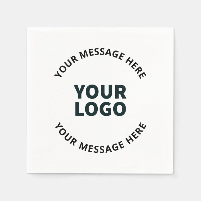 Ihr Logo, Design, Foto, Kunstwerk oder anderes Bil Serviette (Vorderseite)