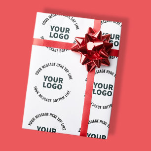 Ihr Logo-Design oder Bild Fett bearbeitbarer Tex Geschenkpapier