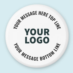Ihr Logo-Design oder Bild Fett editierbarer Text Magnet