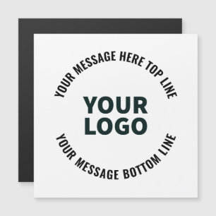 Ihr Logo-Design oder Bild Fett editierbarer Text Magnetkarte