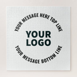 Ihr Logo-Design oder Bild Fett editierbarer Text Puzzle
