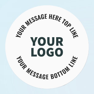 Ihr Logo-Design oder Bild Fetter bearbeitbarer T Etiketten