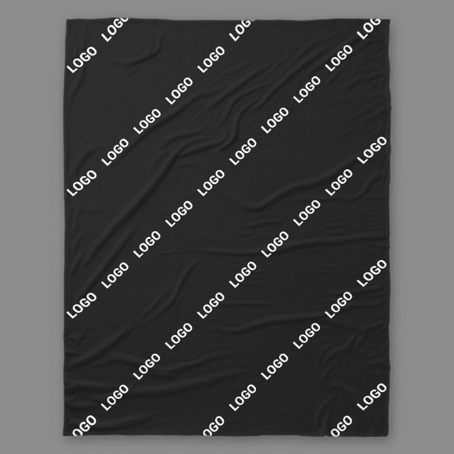 Ihr Logo, Design oder Foto diagonal gekachelt  Fleecedecke (Von Creator hochgeladen)