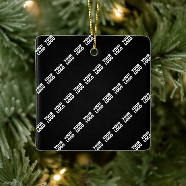 Ihr Logo, Design oder Foto diagonal gekachelt  Keramikornament (Baum)