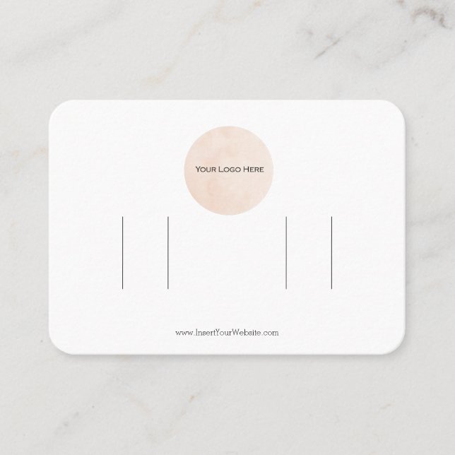 Ihr Logo Doppel-Bogen-Hair-Clip-Display-Karte Visitenkarte (Vorderseite)