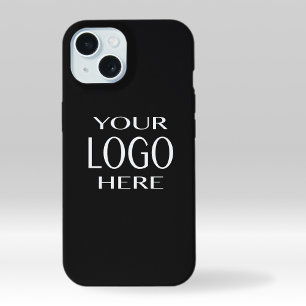 Ihr Logo Einfacher Logo-Ersatz Dunkelgrau iPhone 15 Hülle