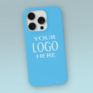 Ihr Logo   Einfacher Logoaustausch Sky Blue iPhone 15 Pro Hülle