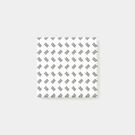 Ihr Logo | Einfaches alternierendes Wiederholungsm Post-it Klebezettel