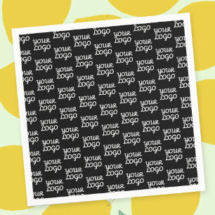 Ihr Logo Einfaches Muster für wiederholte Logos Serviette