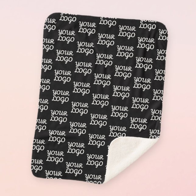 Ihr Logo | Einfaches Muster für wiederholte Logos Sherpadecke (Von Creator hochgeladen)