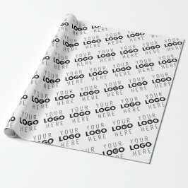 Ihr Logo einfaches sich wiederholendes diagonales  Geschenkpapier