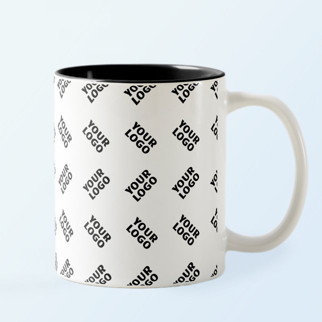 Ihr Logo | Einfaches Wechseln mehrerer Muster Zweifarbige Tasse (Von Creator hochgeladen)