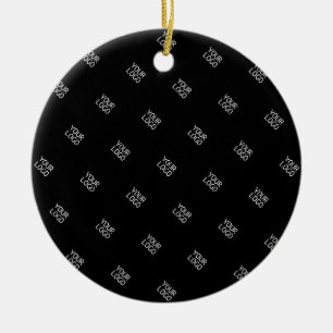 Ihr Logo einfaches wiederholendes Logomuster Sch Keramik Ornament
