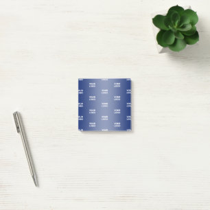 Ihr Logo Einfaches Wiederholungslogo Navyblauer Fa Post-it Klebezettel