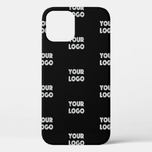 Ihr Logo Einfaches Wiederholungslogo Schwarz Case-Mate iPhone Hülle