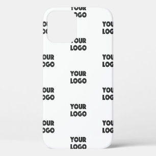 Ihr Logo Einfaches Wiederholungslogo Weiß Case-Mate iPhone Hülle