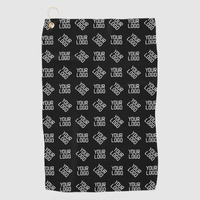 Ihr Logo | Einzigartiges anderes Logo oder Design Golfhandtuch (Vorderseite)