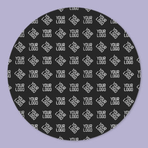 Ihr Logo Einzigartiges anderes Logo oder Design Runder Aufkleber