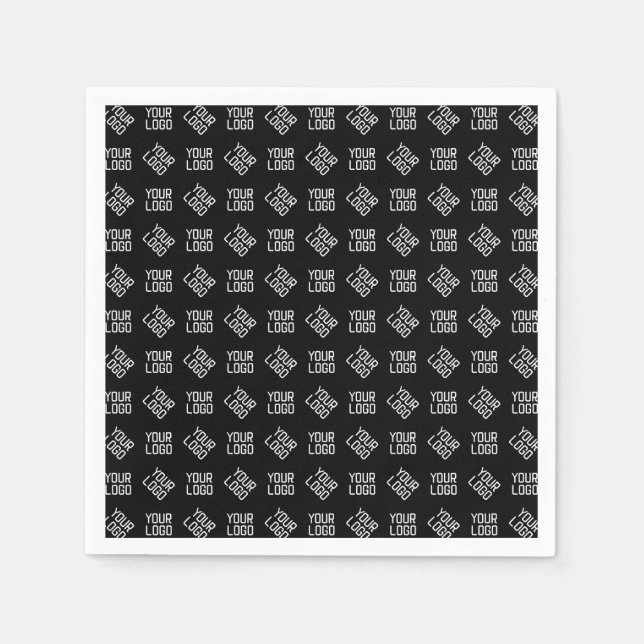 Ihr Logo | Einzigartiges anderes Logo oder Design Serviette (Vorderseite)