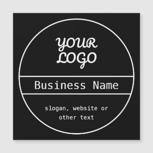 Ihr Logo Einzigartiges editierbares Business-Des Magnetkarte