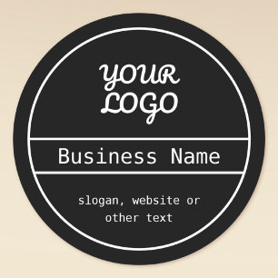 Ihr Logo Einzigartiges editierbares Business-Des Runder Aufkleber