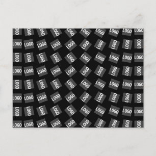 Ihr Logo Einzigartiges geometrisches Muster Postkarte