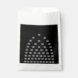 Ihr Logo Einzigartiges Muster Schwarz (bearbeitb Geschenktütchen