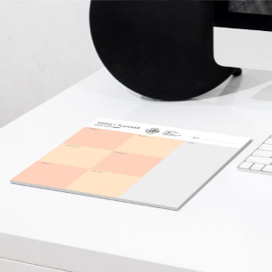 Ihr Logo Farbenfroh, einfach und nicht mehr datier Notizblock