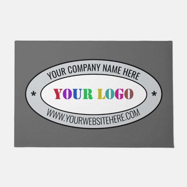 Ihr Logo Firmen-Büro-Eingangsteppich Beispiel Fußmatte (Vorderseite)