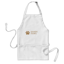 Ihr Logo Firmenname Paw Print Dog Pet Grooming Schürze